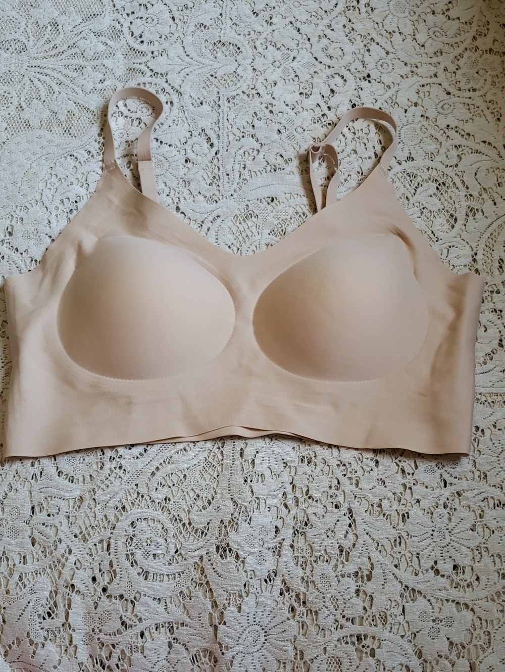 PrettyWell Seamless Nude T-Shirt Bra - Comfortable Everyday Support XL